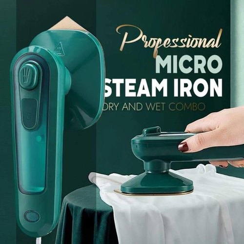 Portable Handheld Steam Iron, 180° Rotatable Professional Mini Steam Iron For Clothes, Foldable Travel Garment Steamer Micro Steam Iron For Home Travel